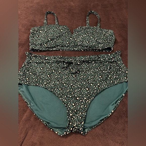 Time and Tru Other - Time and Tru - cheetah print bikini - size 2X